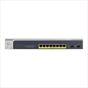 NETGEAR ProSAFE 8-Port PoE+ Gigabit Smart Managed Switch - 2 SFP Ports - 1000Base-T - 3 Layer Supported