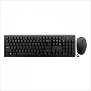 V7 Wireless Keyboard and Mouse Combo - USB Wireless RF - English (US) - Black